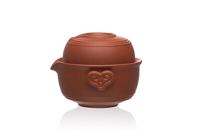 

Исин глины Красный Gongfu чашка чая и чайник Набор