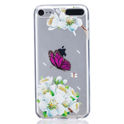 

Purple Butterfly Pattern Soft Thin TPU Rubber Silicone Gel Case Cover for iPod Touch 5