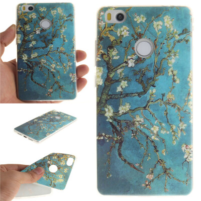 

Apricot tree Pattern Soft Thin TPU Rubber Silicone Gel Case Cover for XIAOMI MI 4S