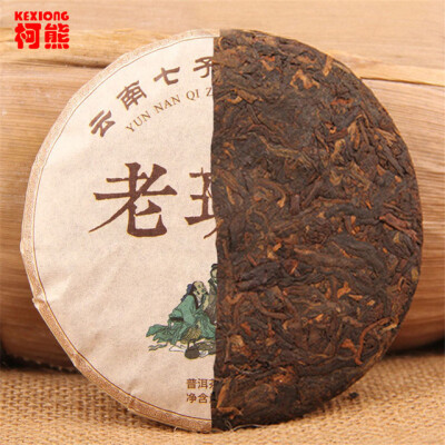 

C-PE005 Yunnan puer tea pu er old ban zhang ripe Pu'er tea shu cha Seven cakes cooked red pu erh tea puerh organic healthy food