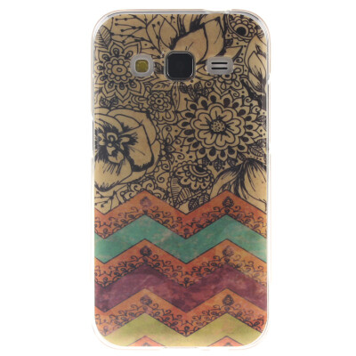 

Wave flower Pattern Soft Thin TPU Rubber Silicone Gel Case Cover for SAMSUNG GALAXY CORE Prime G360