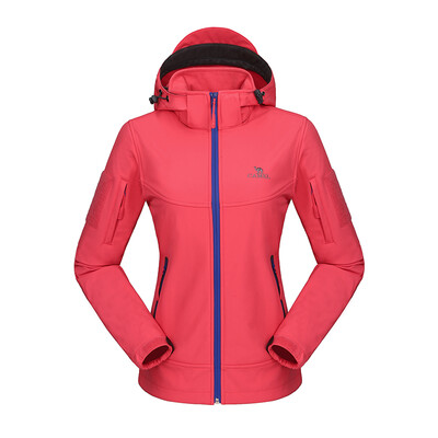 

Camel (CAMEL) outdoor couple fleece soft shell clothing woman A6W114051 navy blue L