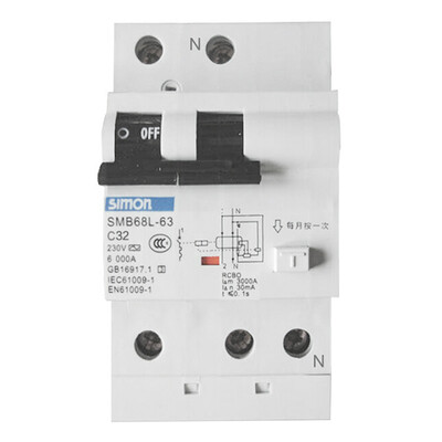 

Simon air switch 1P32A home with leakage protection circuit breaker SMB68L-63C32