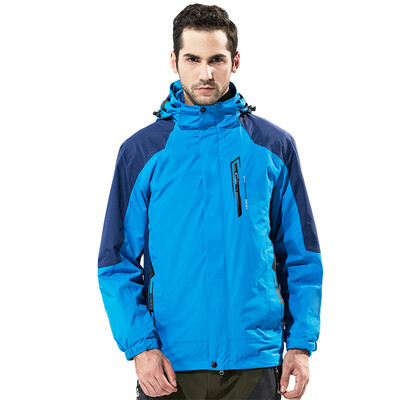 

Antarctic (Nanjiren) outdoor couple models Jackets triple burner jacket fleece warm two sets of men models 16064NJ1617 color blue