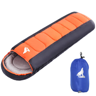 

BeiJiLang cotton sleeping bag outdoor camping adult sleeping bag light cotton lunar sleeping bag 1.8kg orange 028