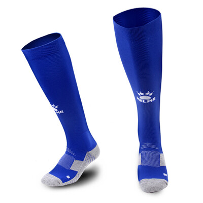 

Карл Соединенные Штаты Америки (KELME) высокие эластичные чулки футбол впитывать пот полотенцем дно не скользит дышащий спортивные носки K15Z908 L (42-44) Цвет Синий