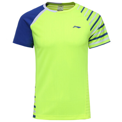 

Li Ning LI-NING AAYL117-2 Badminton Men&39s Tournament Shirt Fluorescent Green