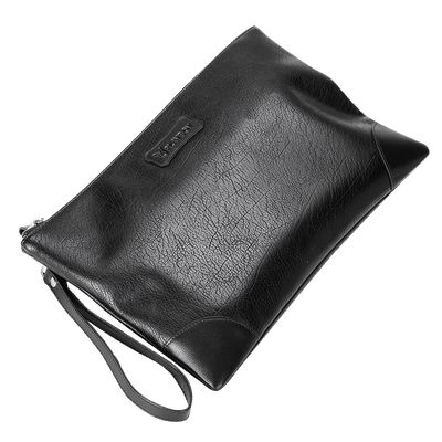 

Playboy Playboy Handbag Men's PU Large Capacity Handbag Business Casual Hand Bag Retro Men Bag PCA5921-6B Black
