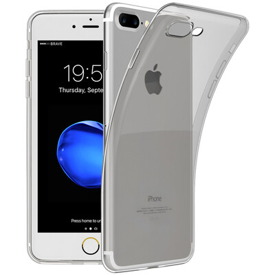 

BIAZE Apple Plus 7 Plus / 8 Plus телефонный чехол iPhone7 Plus / 8 Plus чехол All-Inclusive Прозрачный мягкий корпус Cool JK251-Black