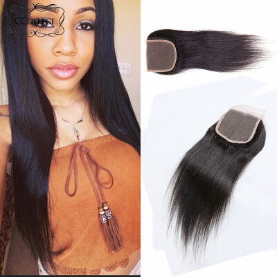 

CCollege 8A Indian Straight Lace Closure 1pc lot Free Shipping Best Indian Virgin Closure 130% Density Indian Straight Closure