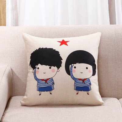 

Yi Erman home furniture pillow pillow office sofa sofa pillow car waist pillow cushion including core art youth