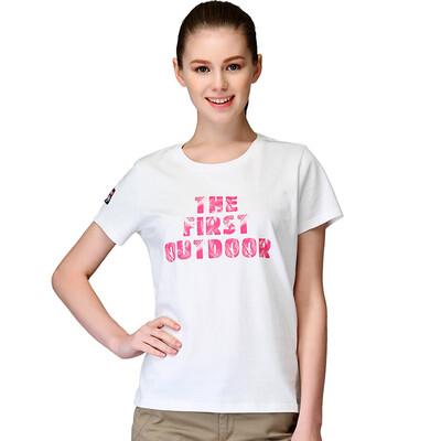 

TFO T-shirt sweat breathable outdoor short-sleeved quick-drying T-shirt 613619 female models white M