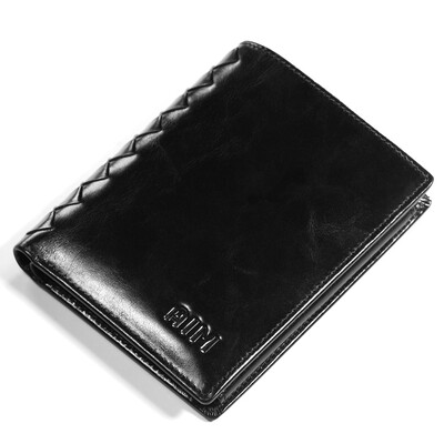 

AIM Мужские кошельки Мода Многофункциональный первый слой кожи коровьей кошелек деньги кошелек мужской карточки пакет карты карты кошелек кошелек A293 черный