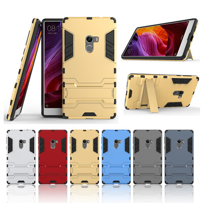 

Золотой Slim Robot Armor Kickstand Ударопрочный жесткий корпус из прочной резины для XIAOMI MIX