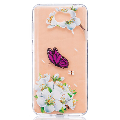 

Purple Butterfly Pattern Soft Thin TPU Rubber Silicone Gel Case Cover for HUAWEI Y5 II