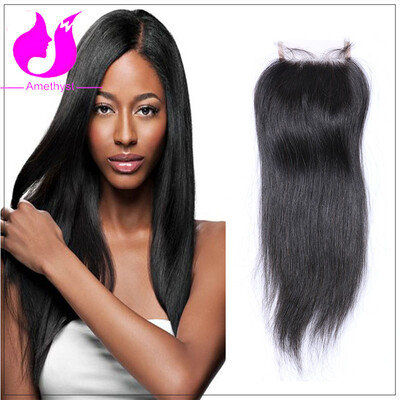 

Amethyst Silky Straight 44 Lace Closure Grade 8A Brazilian Human Hair Lace Closure