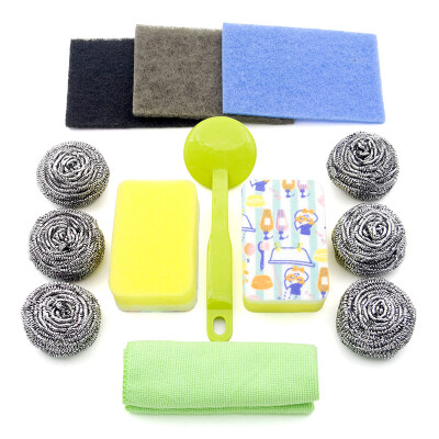 

Jingdong supermarket] Kang Meiya kitchen clean combination set of 13 affordable equipment (handle wire ball clean cloth wipes cloth clean) KYZH-003