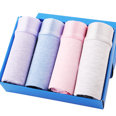 

Cat people 4 men&39s underwear pure breathable u convex waist waist casual flat pants cotton 4 gift box L