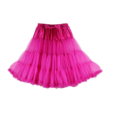 

B & N женщина 63см один слой Long Petticoat Тюль Pettiskirt Юбка туту Рокабилли
