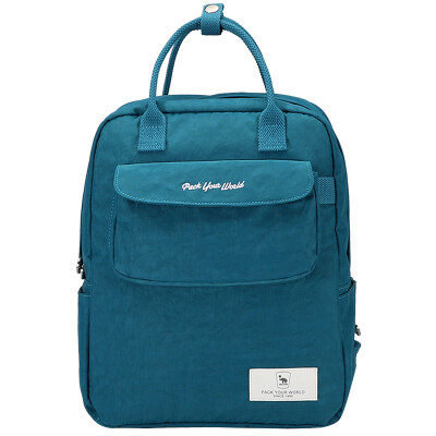 

Aihua oiwas new Korean version of the school wind backpack female models leisure trend shoulder bag female OCB1619 peacock blue