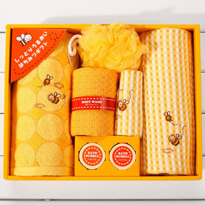 

Japan Uchino (UCHINO) cherry 7 sets of towels gift box birthday gift towel / square towel / bath towel / bath flower / bath salt color 34 * 26.8 * 6cm