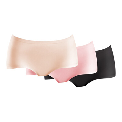 

Jingdong supermarket beauty Ya Ting 3 ladies underwear Seamless sexy light&pure color pure cotton crotch underwear female glass gold cherry powder ghost black  code