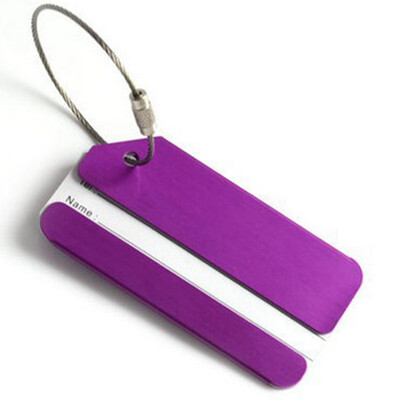 

Xinqin Luggage Tag Metal Luggage Tag Black Silver Travel Accessories