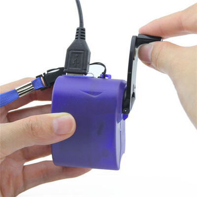 

Переносная Рукоятка Ветер USB Сотовый Телефон Чрезвычайных Зарядное Устройство Динамо ручки для Вращения USB Зарядное Устройство Д