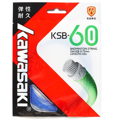 

Kawasaki KAWASAKI КСБ-60 темно-синяя 0.72mm высокой эластичности высокие прочной бадминтона ракетка линия нанотехнологии