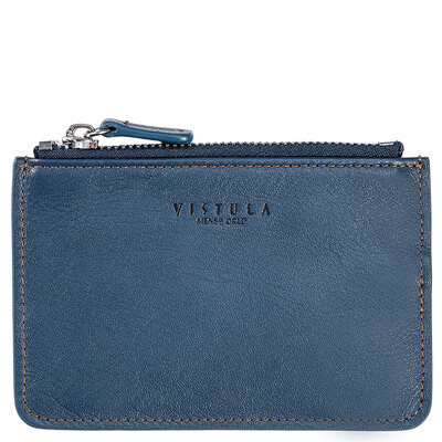 

VIAULA (VISTULA) Мужские кошельки Повседневная мода Ngau Tau Leather Compact Wallet 12024-1680 Blue