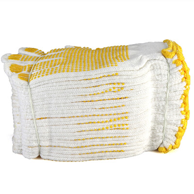 

Tim new 1002 anti-skid labor insurance gloves point wear plastic wear gloves cotton yarn gloves / 12 pay