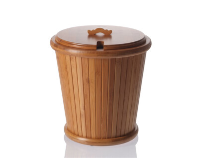 

Chinese Gongfu Tea Waste Water Bamboo Bucket Container