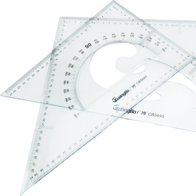 

Guang Guang GuangBo 2 to install 45CM right angle triangular ruler isosceles triangle plate content protector stationery CB5645