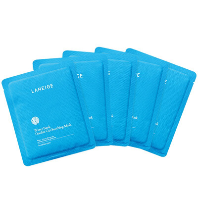 

Ланге (Laneige) новая вода прохладный двойной мембраны сила Увлажняющая маска 28g * 5 (пополнение маски сна осветление влажная кожа)