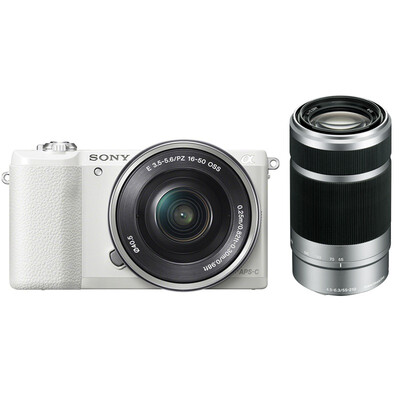 

Sony (SONY) ILCE-5100Y с двумя объективами с двумя объективами (SELP16-50mm + SEL55-210mm с 24,3 миллионами пикселей с гибридным автофокусом)