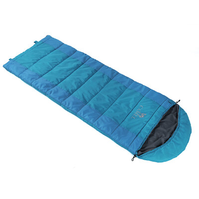 

Camel camel outdoor sleeping bag camping outdoor adult warm sleeping bag stitching double sleeping bag 2FB1002 light blue right