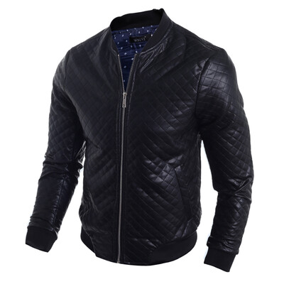 

Men Casual Pu Jacket Coat