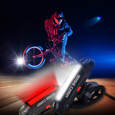 

Bicycle Bike Head Front Rear Tail LED Light USB Rechargeable 100 Lumens