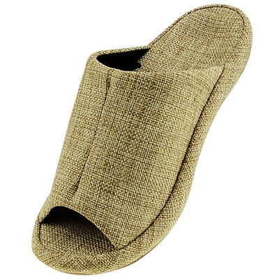

Jingdong supermarket Royal music slippers men&women couples section four seasons home pelvic floor Ma drag fashion cool slippers YT331 3311 gray 270 yards