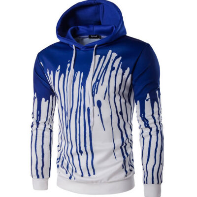 

Men Hoodie Digital printing Hooded Casual Pullover Sweatshirt Fleece