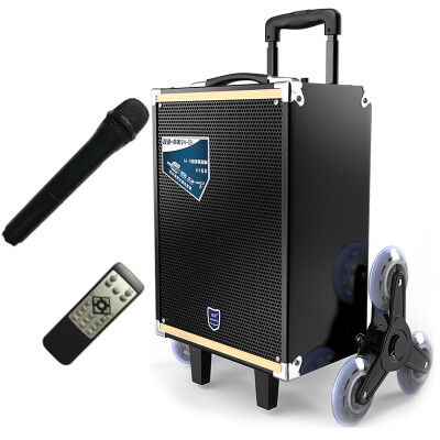 

Double Nino Sonic SN-03 8-inch Bass Bluetooth Square Dance Tricycle Outdoor Lithium-ion Trolley Speaker Portable High Power Amplifier Black