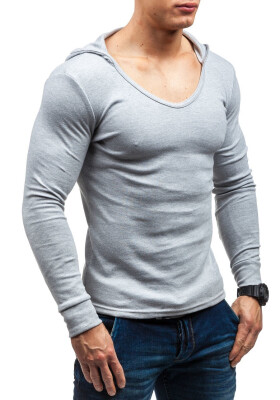 

New Style Korean Style Long Sleeved Cotton Mens Hoodies