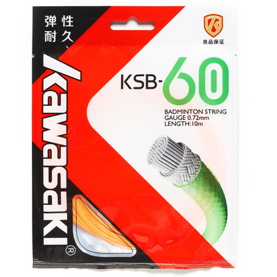 

Kawasaki KAWASAKI КСБ-60 флуоресцентный оранжевый 0.72mm высокий прочный высокой упругой бадминтона линии Нанотехнологии