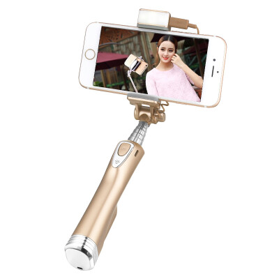 

BIAZE U18 wireless blue mini self-timer pole of the earth gold telescopic self-timer self-timer artifacts fill light for Apple 7p Samsung millet Meizu etc