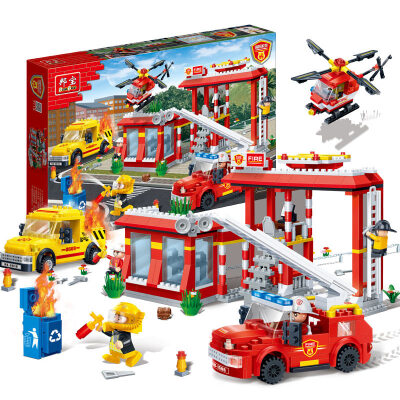 

Banbao Building Blocks Children's Toys Police Station/Fire Station /Firefighter Series Intelligence Toys