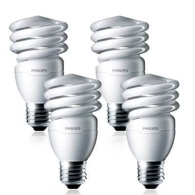 

Jingdong Supermarket Philips Philips energy-saving lamps spiral E27 large screw mouth 12W white 4 package