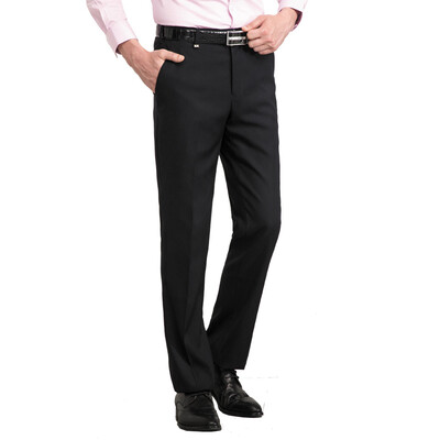 

JOEONE men's fashion casual classic business imitation wool trousers JA265021T gray 88