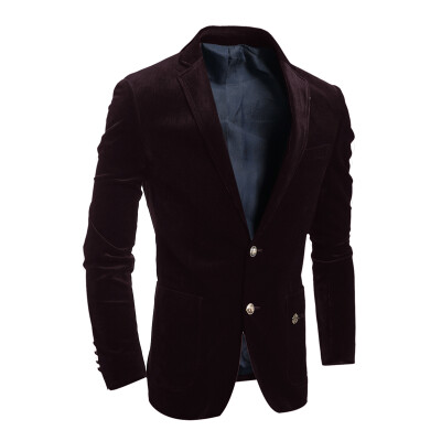 

Men Single-breasted Suit Coat