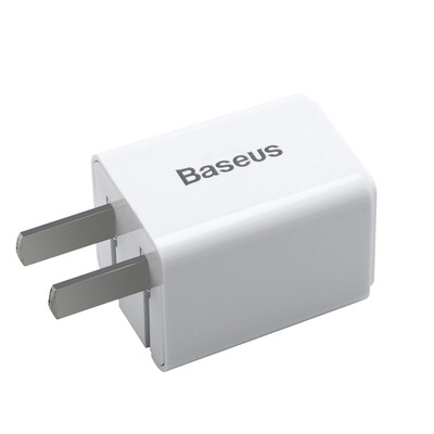 

Baseus mobile phone charging head charger for Apple 6 / 6s Andrews Huawei 1A 3C certified USB power adapter Walker white