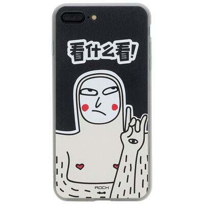 

Locke (ROCK) Apple 7plus / 8plus phone shell iphone7 / 8plus защитный рукав иллюстратор личность матовое жесткое снаряжение новая молодежная серия любовь